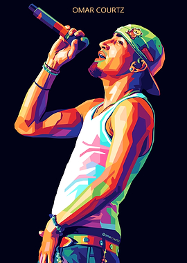 Omar Courtz Pop Art Portrait
