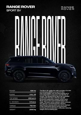Range Rover Sport SV Poster