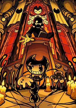 Bendy and the Ink Machine Stained Glass Art
