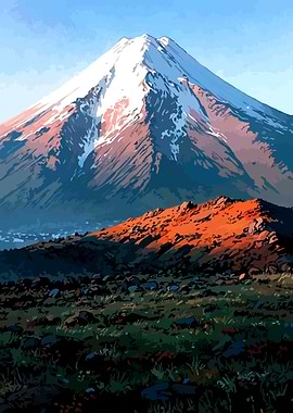Majestic Mount Fuji at Sunset