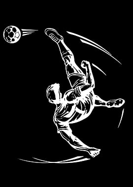 Soccer Player Bicycle Kick
