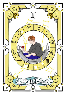 Zodiac Gemini Card