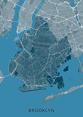 Brooklyn Map Art