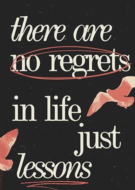 Life Lessons Quote with Birds