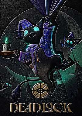 Deadlock Black Cat Character Art