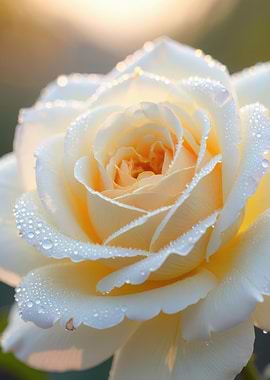Dew-Kissed Cream Rose