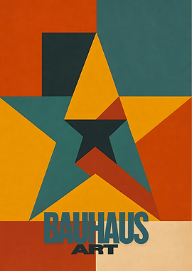 Bauhaus Art Geometric Star Design