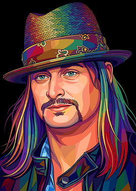 Pop Art Portrait of Kid Rock