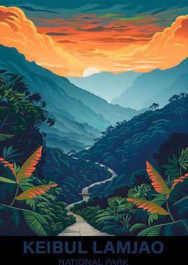 Keibul Lamjao National Park Poster
