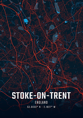 Stoke-on-Trent City Map