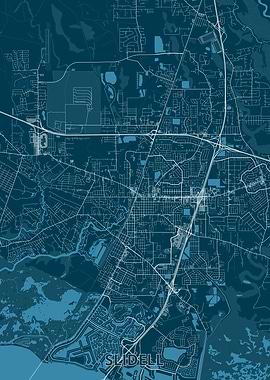 Slidell City Map