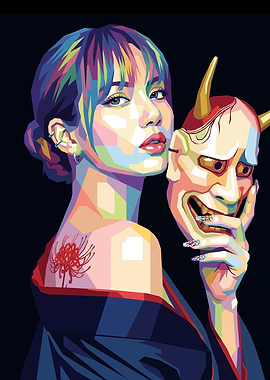 Lisa Pop Art Portrait