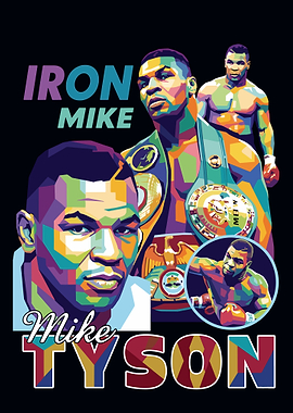 Mike Tyson Pop Art Portrait