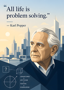 Karl Popper quote about problem solving