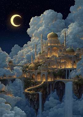 Floating City in the Clouds