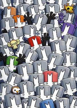 Crowd of Knights with Unique Characters