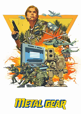 Metal Gear Video Game Art