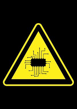 AI Hazard Warning Sign