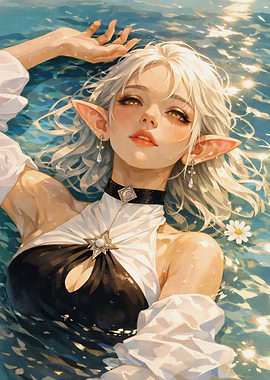 Elf Woman in Water
