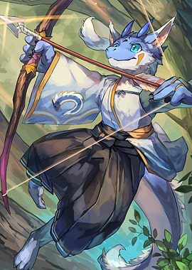 Dragon Archer in Forest