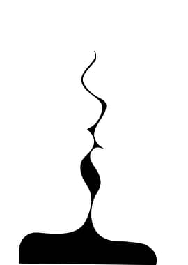 Abstract Kiss Silhouette