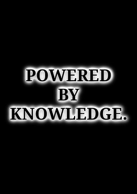 Powered by Knowledge text art