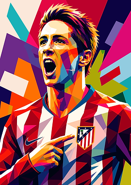 Fernando Torres Pop Art Portrait