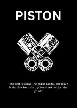 Piston Motivational Poster