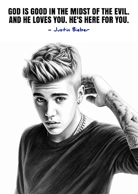 Justin Bieber Quote Art