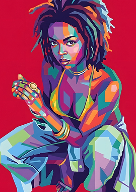 Lauryn Hill Pop Art Portrait