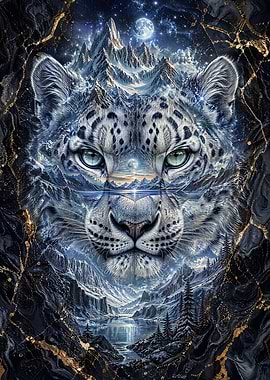 Snow Leopard Mountain Landscape