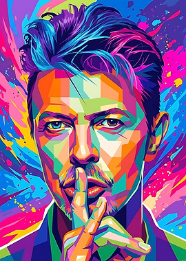 David Bowie Pop Art Portrait