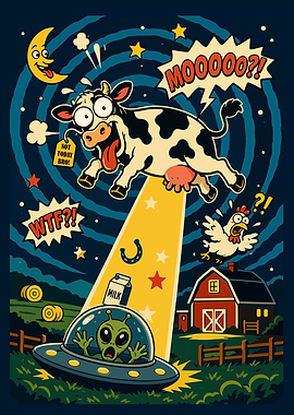 Alien Abduction of a Cow