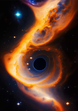 Black Hole and Nebula