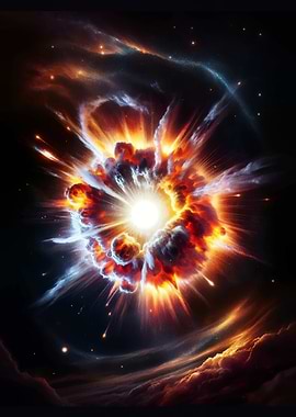 Cosmic Explosion in Space