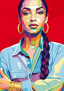 Sade Adu Pop Art Portrait