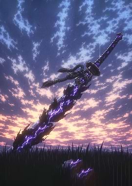 Fantasy Sword with Lightning