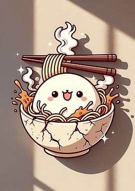 Cute Ramen Character