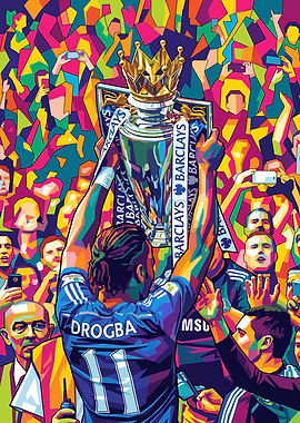 Drogba lifts Premier League trophy
