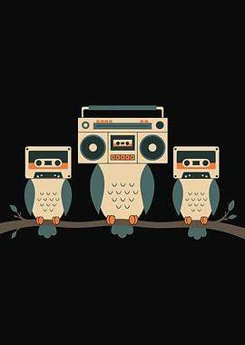 Retro Owls