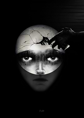 FEAR: The Fragmented Psyche - Dark Surreal Portrait