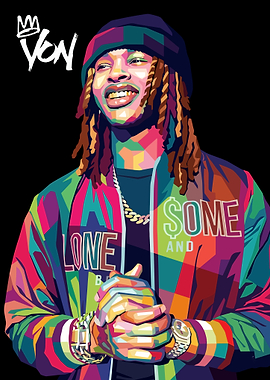 King Von Pop Art Portrait