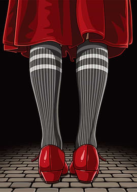 Red Shoes and Striped Stockings