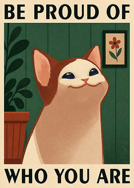 Pop Cat 'Be Proud Of Who You Are' Poster