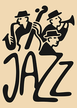 Jazz Band with 'JAZZ' Text