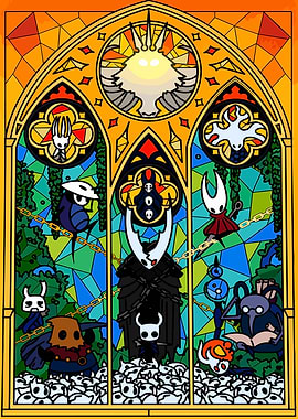 Hollow Knight Stained Glass Art
