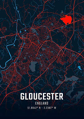 Gloucester City Map