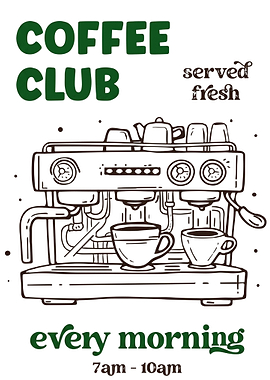Coffee Club Poster