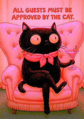Cat Approves Guests