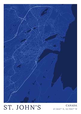 St. John's Canada Map